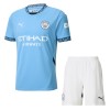 Officiële Voetbalshirt + Korte Broek Manchester City Thuis 2024-25 - Kids